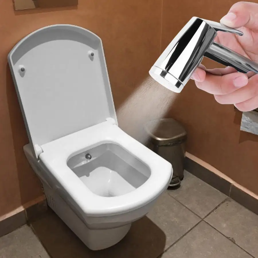 

Chrome Plated Cleaning Sprayer Head Bidet Faucets G1/2" Bidet Spray Head Handheld Toilet Bidet Head Toilet Bidet Sprayer