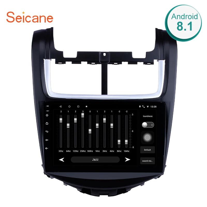 

Seicane 9" 2din Android 8.1 GPS Navigation Car Radio Player For 2014 Chevy Chevrolet Aveo With Bluetooth WIFI Mirror Link OBD2