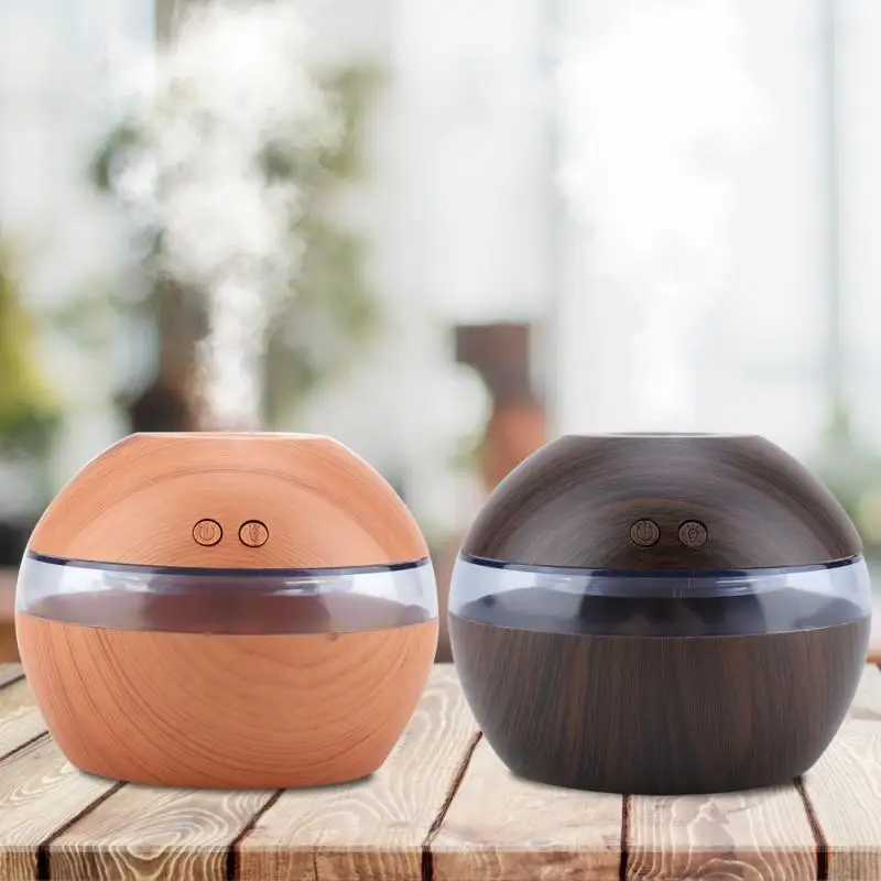 

300ml Mini Wood Grain USB Super Quite Humidifier Aromatherapy Essential Oil Aroma Diffuser Electric Incense Burner