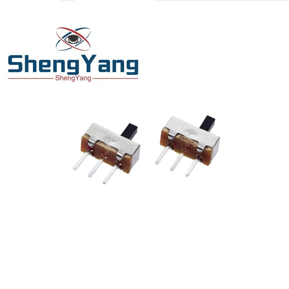 

10pcs Interruptor on-off mini Slide Switch SS12D00 SS12D00G3 3pin 1P2T 2 Position High quality toggle switch Handle length:3MM