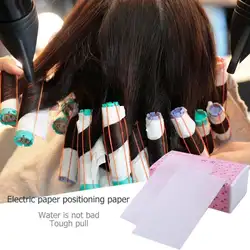 100 листов для завивки волос Salon Температура устойчивостью белая бумага для перманента парикмахерские принадлежности аксессуары для волос