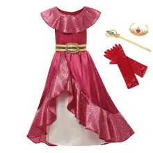 Платье для девочек Elena of Avalor Adventure Fantasy, Детская летняя принцесса Елена костюмы для косплея для девочек с оборками, праздничное платье на день рождения