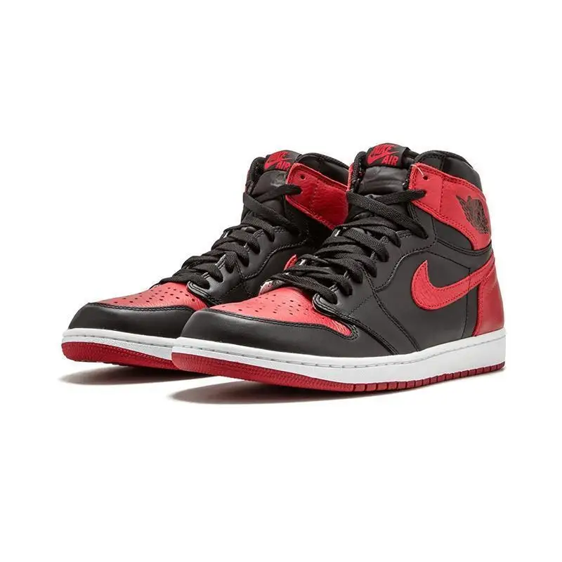 نايك الهواء Jordan1 الرجعية عالية عوج AJ1 جديد وصول ملابس كرة السلة للرجال أحذية الأصلي تنفس احذية رياضية #555088-001