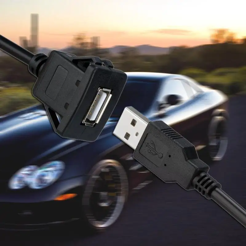 1 м/3 3 фута автомобильный набор встроенный удлинитель USB Aux кабель подходит для