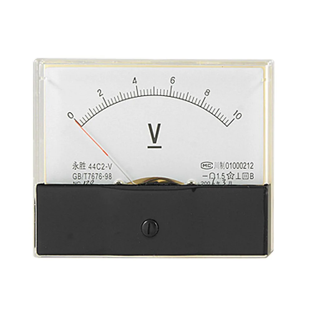 BHTS 44C2 V Analog Rectangle Panel DC Voltage Panel Meter Voltmeter