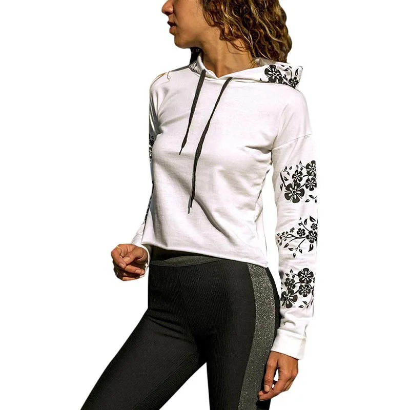 DOUDOULU Winter Autumn Casual Floral Zipper Long Sleeve