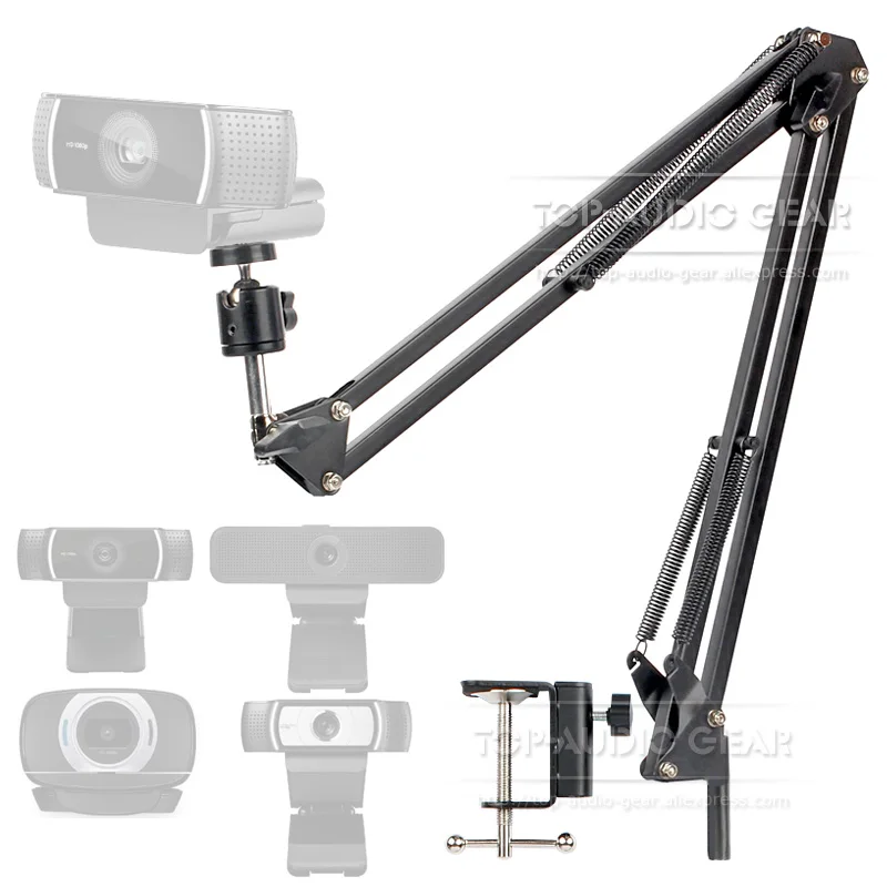 

Desktop Suspension Boom Arm Mic Stand Scissor Mount Clamp For Logitech Webcam C922 C930e C930 C920 C615 C 922 930 e 930e 920 615