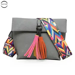 Дизайнерский бренд для женщин сумка-мессенджер сумка через плечо с кисточкой сумки на плечо женские дизайнерские сумки с красочным