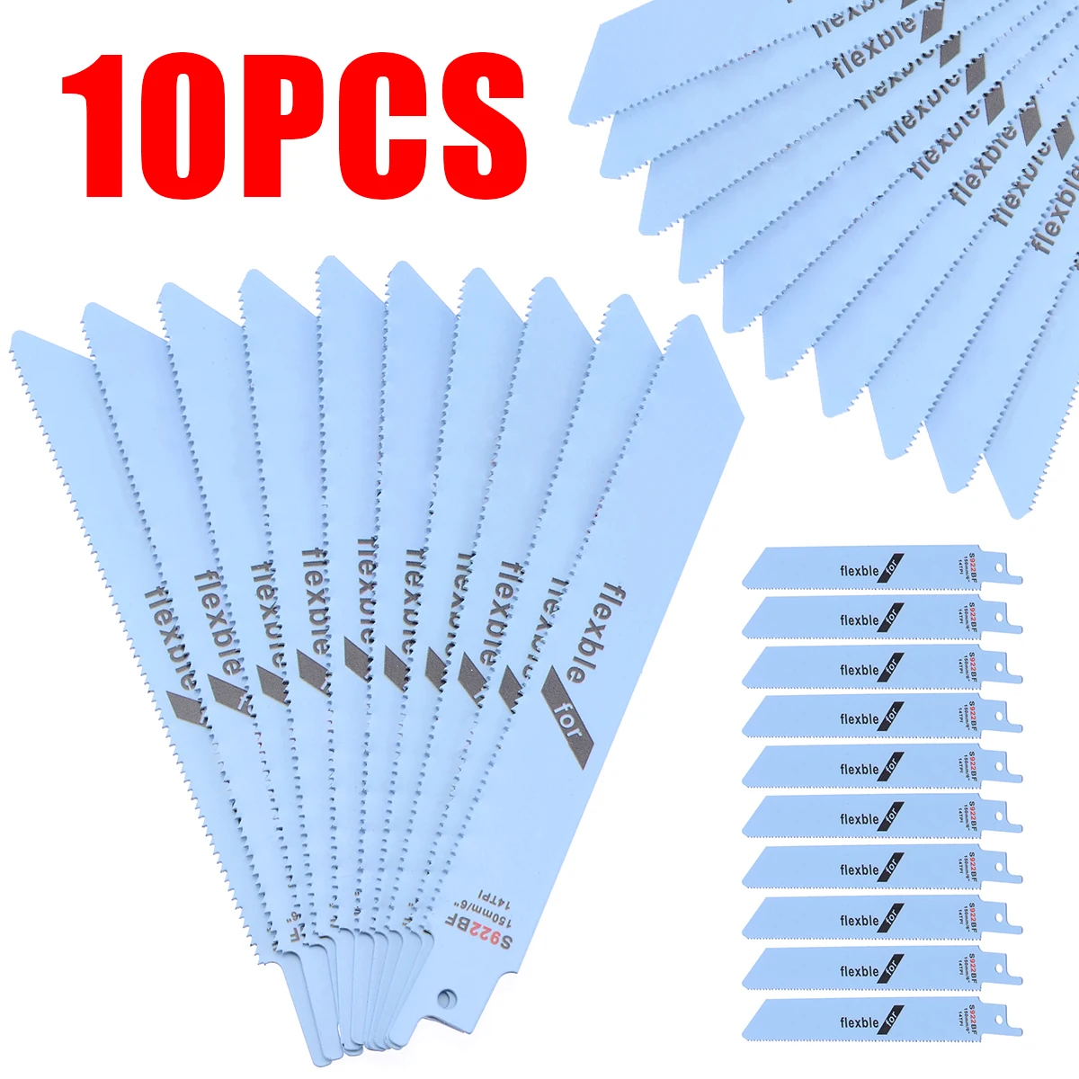 S1122BF Reciprocating Sabre Saw Blades 227mm 9/" For Metal /& Wood Cutting Set H//P