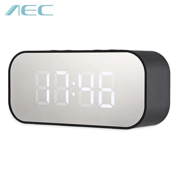 

AEC BT501 Portable Wireless Bluetooth Speaker Column Subwoofer Music Sound Box LED Wireless Speaker With Alarm Clock Mirror