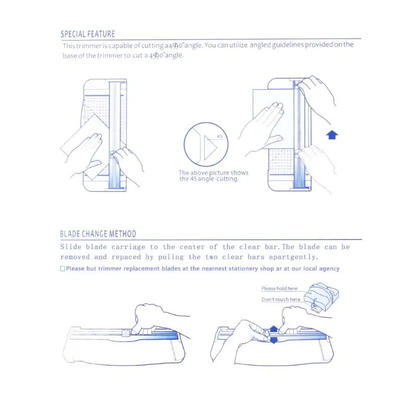 Портативный A4 точность Пластик триммер для бумаги для DIY альбом фото резки