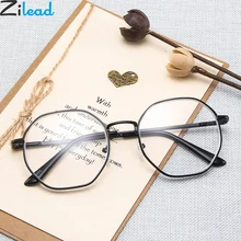 Zilead металлический полигон Fnished очки для близорукости прозрачные близорукие очки для дальнозоркости с Diopter-1.0to-4.0 для женщин и мужчин