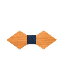 Деревообрабатывающий острый угол галстук-бабочка фабрика бревна вишневого дерева ручной резной пользовательский импортный галстук-бабочка модная индивидуальность