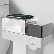 Многофункциональный держатель для ванной комнаты настенный пластиковый водонепроницаемый держатель ткани мешки для мусора гигиенические салфетки коробка для хранения