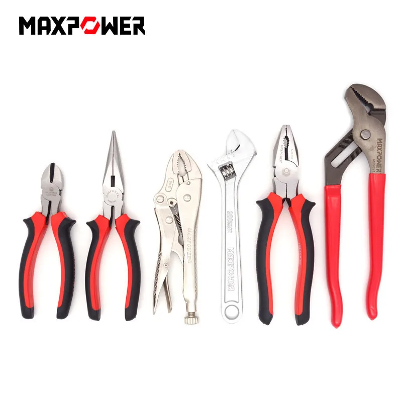 NEW 6PCS Wrench Pliers Set Professional Multifunction Wire Stripper Crimper Cutter Needle Nose Nipper Handle Tools | Инструменты
