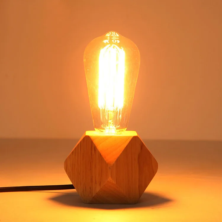 

Cross Border Northern Europe Concise Wooden Small Night-light Nurse Lamp INS Christmas Birthday Gift Dorm Decoration Desk Lamp