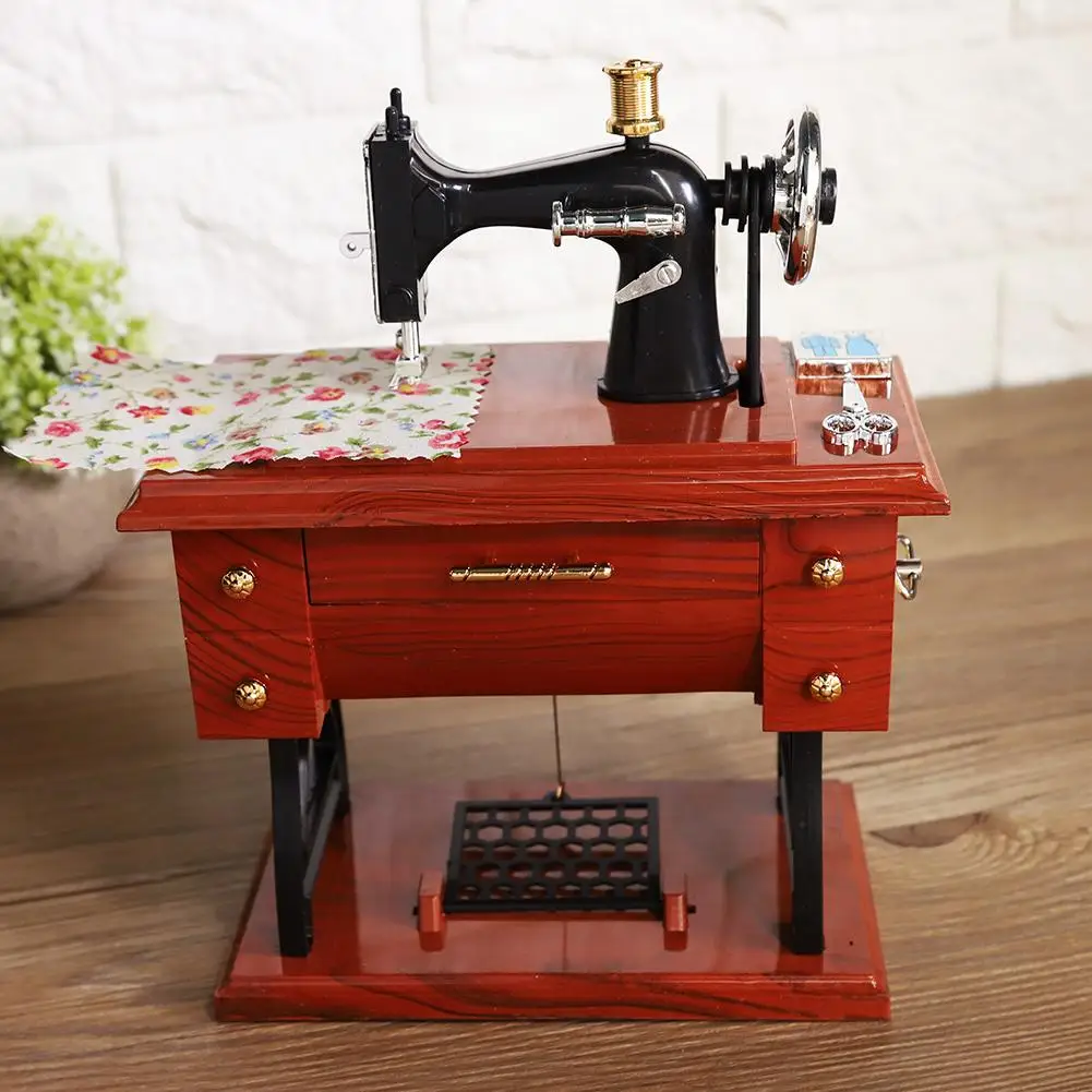 Швейная машина стиль музыкальная шкатулка коллекция юбилей подарок на день рождения декор стола
