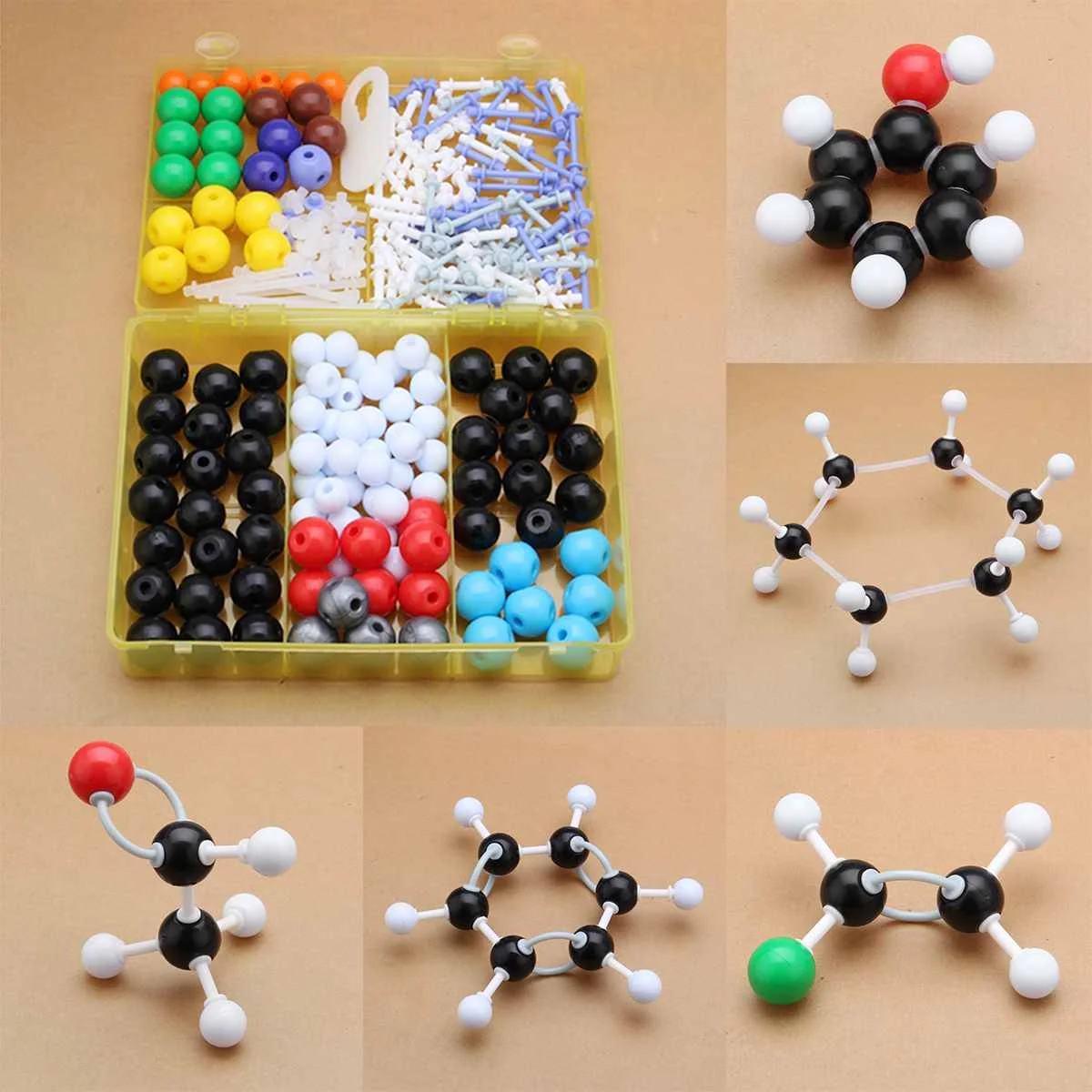 

266Pcs Molecular Model Set Kit Organic Chemistry For School Lab Teaching Research School Educational Tools
