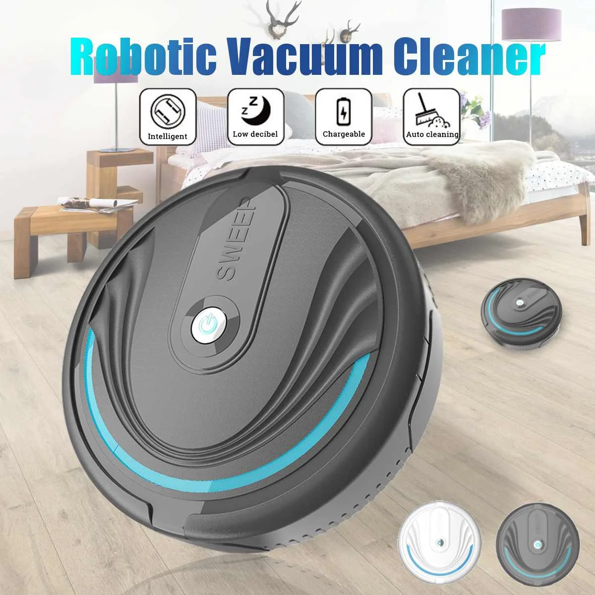 

Smart Floor Robotic Cleaning Vacuum Automatic USB Sweeping Cleaner Robot Sweeper Vacuum Cleaners