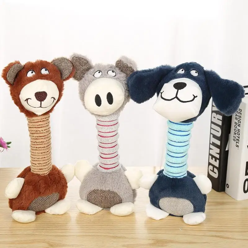 

Cute Cartoon Pet Dog Cat Chewing Toys Funny Fleece Durability Plush Dog Toys for Dog Puppy Teeth Clean Tool