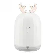 220 мл милый белый олень розовый кролик увлажнитель воздуха мультфильм USB диффузор зарядный Светильник Настольный Ароматический диффузор
