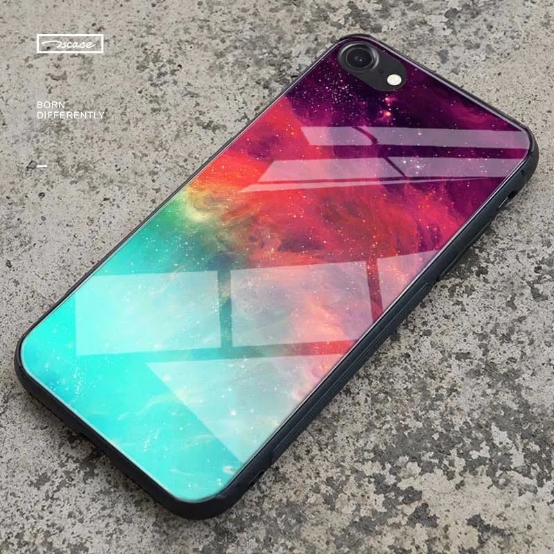 Роскошный чехол для телефона Iphone XS мраморный Космос оболочка блеск звезда 7 8 X Xr Xs