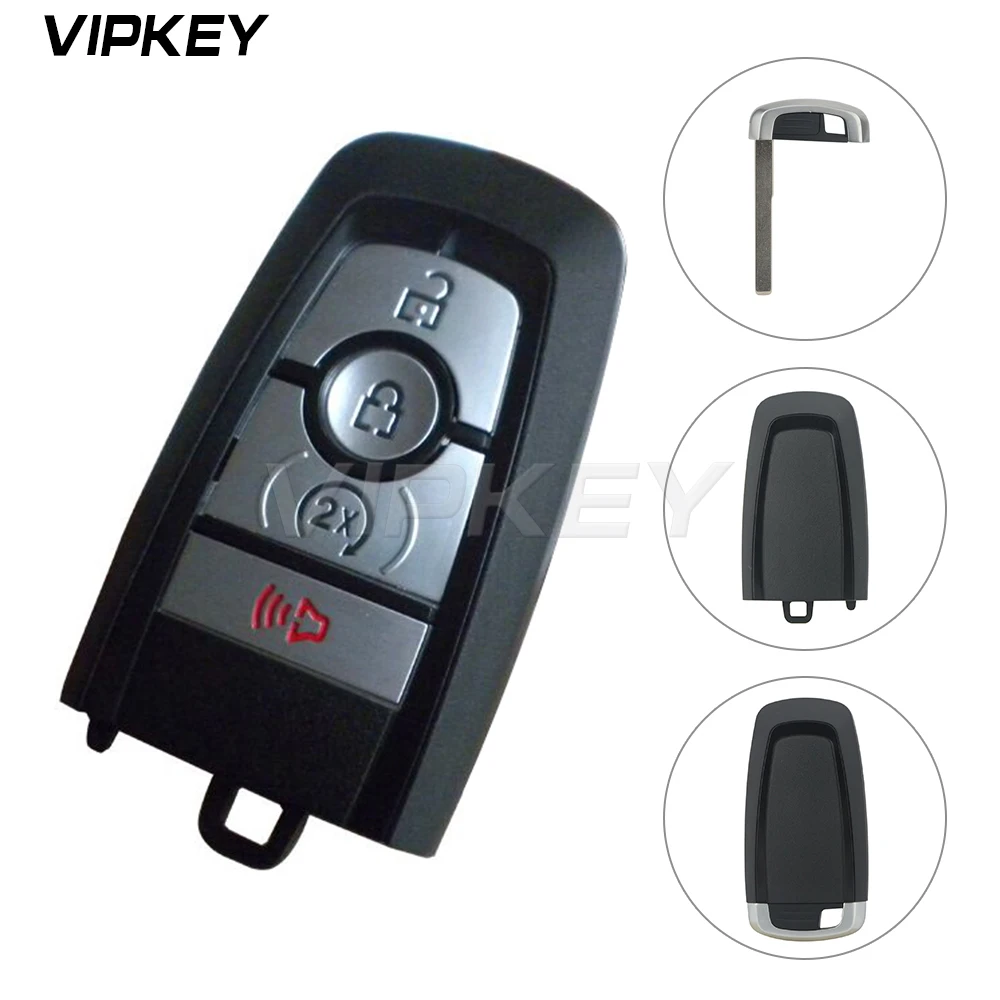 Remotekey M3N-A2C93142300 4 Button Repalcement Smart Key Shell Case For Ford Fusion 2017 Key Blanks