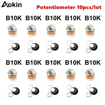 

WH148 B1K B2K B5K B10K B20K B50K B100K B500K 3Pin 15mm Shaft Amplifier Dual Stereo Potentiometer 1K 2K 5K 10K 50K 100K 500K