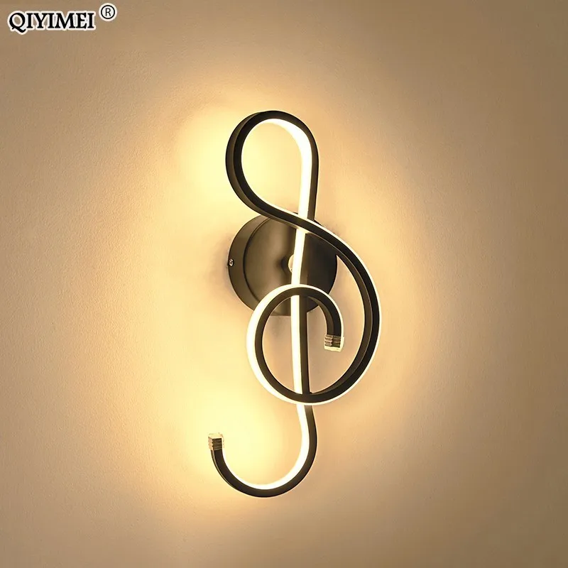 

white/black LED Wall Lamp Modern Bedroom Beside Reading Wall Lights Indoor Living Room Corridor Hotel Room Lighting Decoration