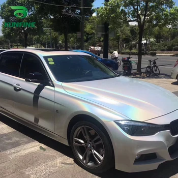 

Car Styling Wrap Laser white Car Vinyl film Body Sticker Car sticker With Air Free Bubble For Motorcycle Car Tuning Parts