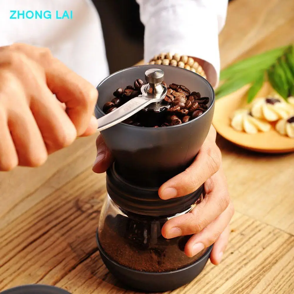 

Manual Coffee Grinder Washable Coffee Beans Grinder Hand Crank Coffee Mill