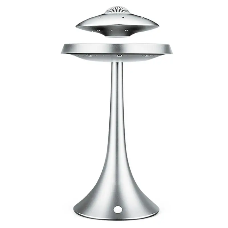 

Speaker Magnetic Suspension Colorful Lights Wireless Bluetooth Flying Saucer Subwoofer Portable Audio & Video Accessories