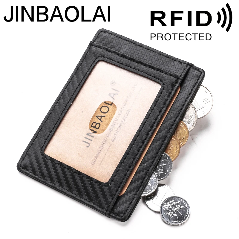

GUBINTU Famous Rfid Wallets Genuine Leather Rfid Blocking Card Holder Men Rfid Protected Wallets Card Holders Fashion Purse
