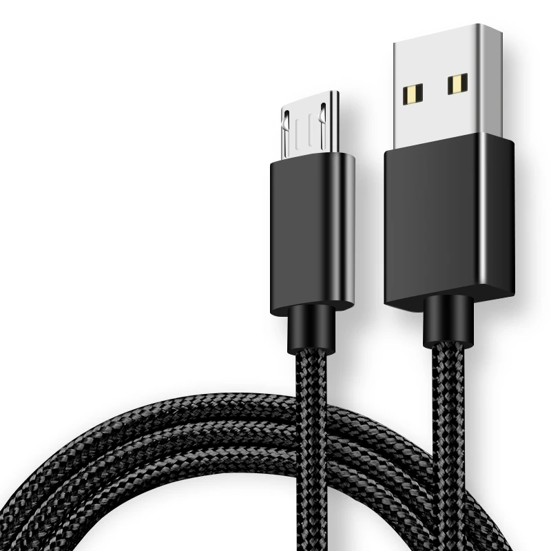 

REZ Micro USB Cable 2.4A Fast Data Sync Charging Cable For Samsung Huawei Xiaomi LG Andriod Microusb Mobile Phone Cables