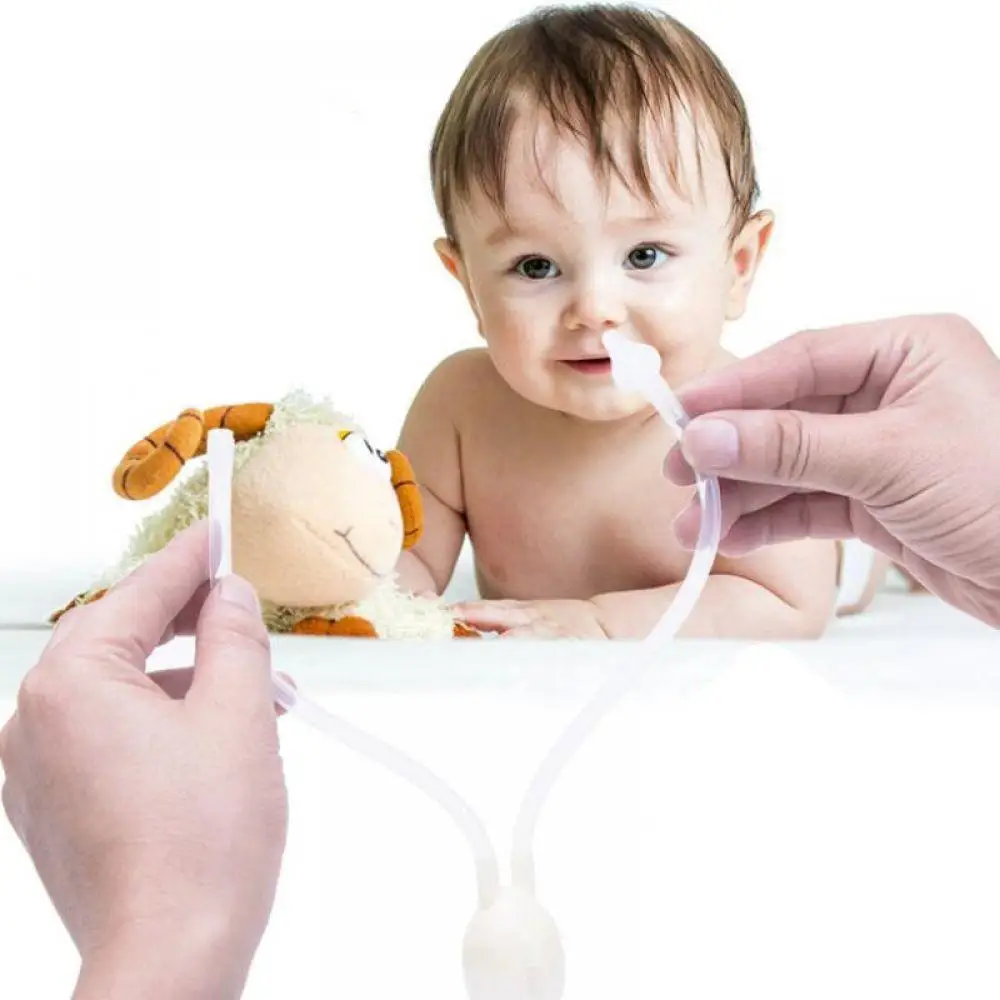 

New Born Baby Safety Nose Cleaner Vacuum Suction Nasal Aspirator Bodyguard Flu Protection Accessories