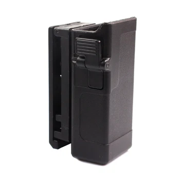 

Polymer Single Mag Pouch, Quick Draw Single Magazine Pouch Compatible with 6cm Duty Belt, Matt Black