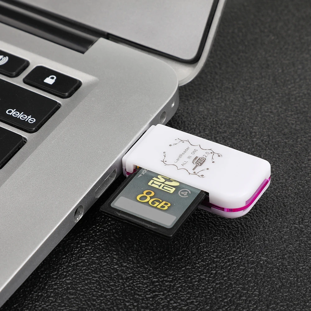 Wholesale New 4 In 1 USB Card Reader Multi Functional SD TF MS M2 USB