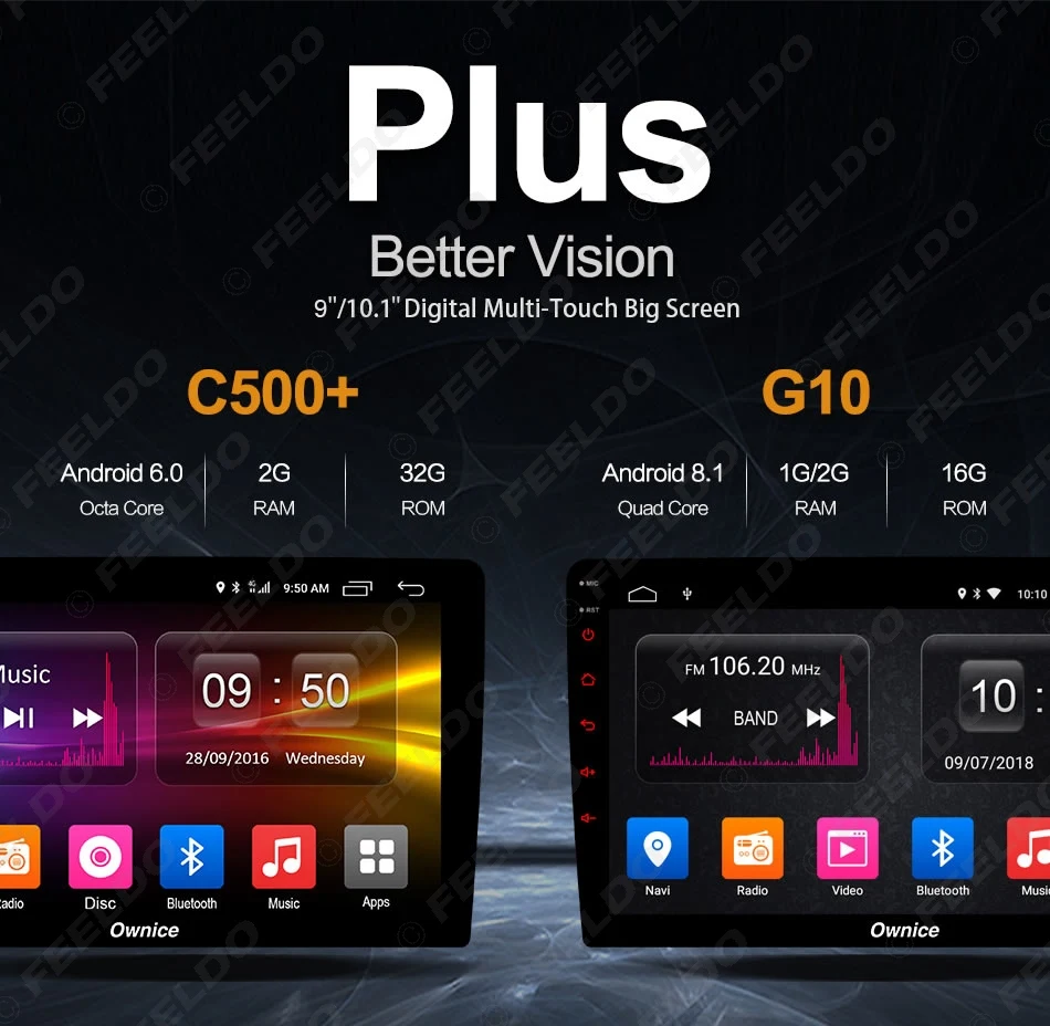 Perfect FEELDO 10.1" 2.5D Nano IPS Screen Android 6.0 Octa Core/DDR3 2G/32G/4G LTE Car Media Player With GPS/FM/AM For CITY 2009-2014 3 Perfect FEELDO 10.1" 2.5D Nano IPS Screen Android 6.0 Octa Core/DDR3 2G/32G/4G LTE Car Media Player With GPS/FM/AM For CITY 2009-2014 3