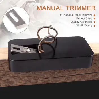 

PVC Double Edge Trimmer Wood Edge Banding Machine Manual Tail Trimming with Blades Woodworking Tool
