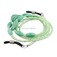 20 шт Зеленые Бусины цепочка для очков шнурок для подвески очки держатель цепи