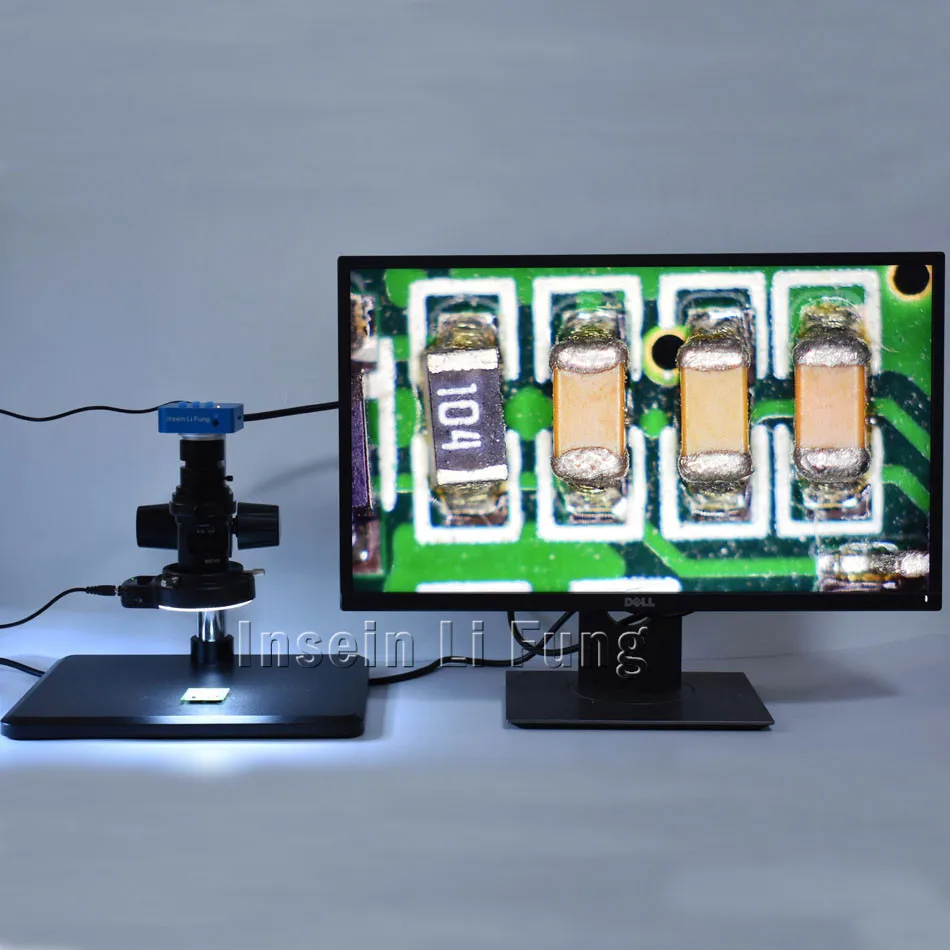 20MP 1080 P 60fps HDMI Video Microscoop Camera + 10X-200X Zoom C-mount Lens Werkafstand 100mm- 200mm + 144 LED Light + Werkbank 20MP 1080 P 60fps HDMI Video Microscoop Camera + 10X-200X Zoom C-mount Lens Werkafstand 100mm- 200mm + 144 LED Light + Werkbank