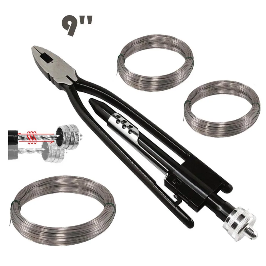 

1pc 9" Safety Lock Locking Wire Pliers with Cutter Tool Twist Wire Twister For Twisting Wire For Twisting Wire Rapid Mayitr