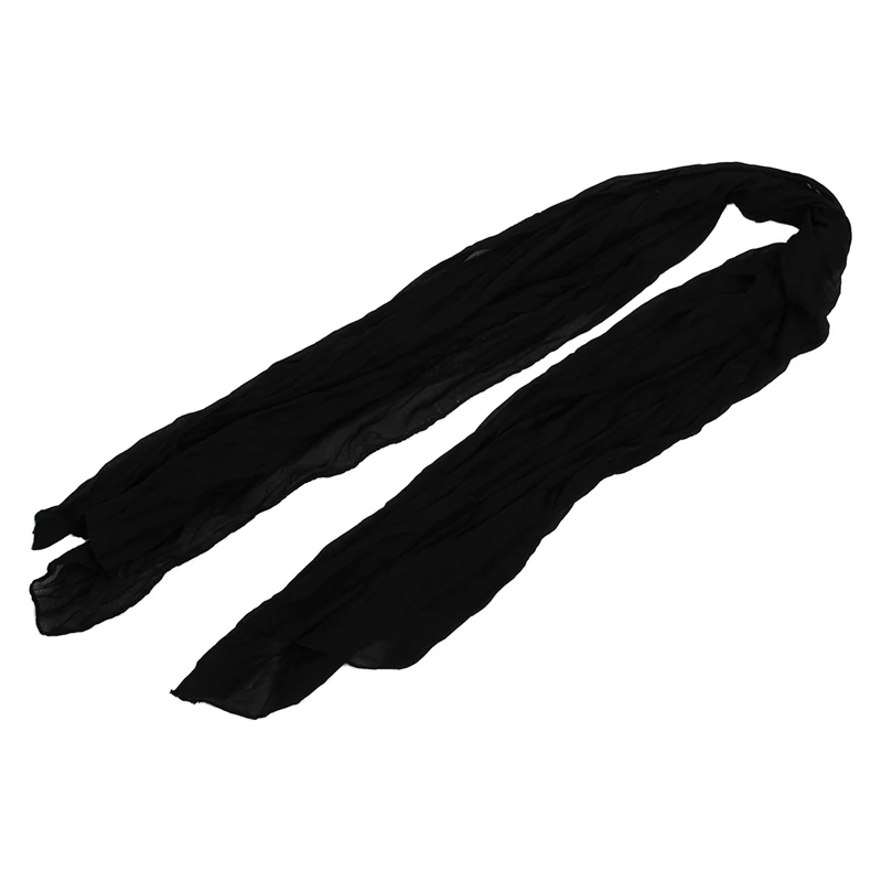 

Women Pure Candy Long Crinkle Soft Scarf (Black)