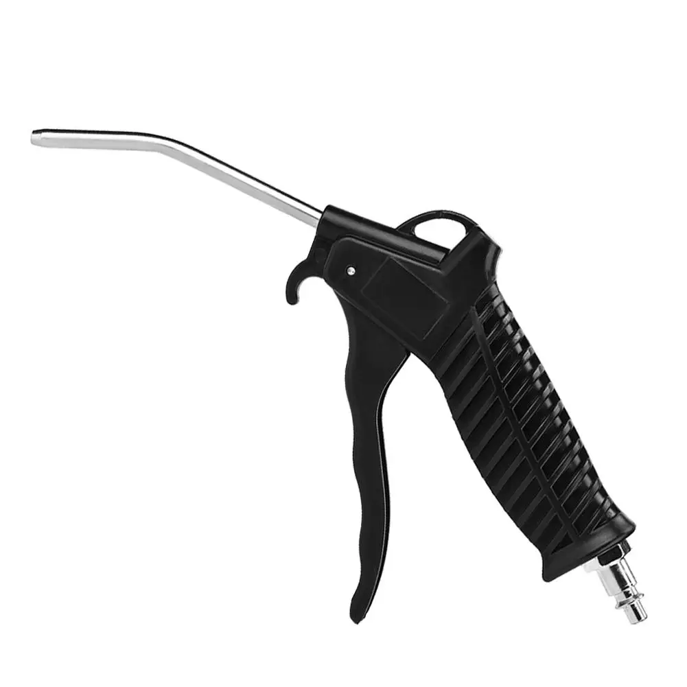Air Duster Blow Gun Air Duster Gun Pneumatic Wind Blowing Kit Set with EU Connector Black + PU