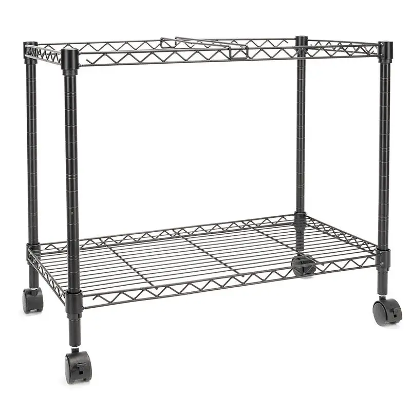 

Single Layer File Frame Office Study Newspaper Document Magazine Storage Rack With Wheels Room Book Transportation Cart Organize
