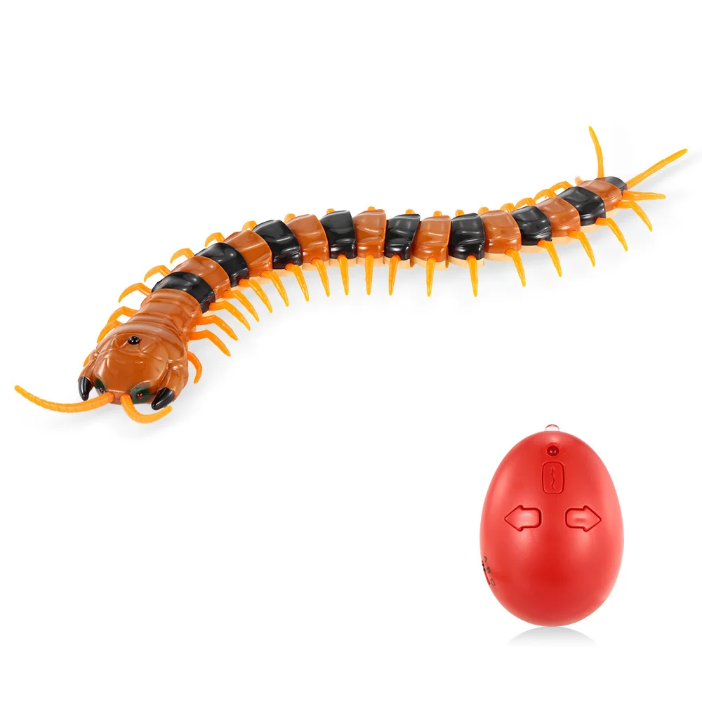 Infrared Remote Control Simulation Scolopendra Horrible Centipede Insects Bugs RC Animal Toy Gift for Kids Remote Control Toys