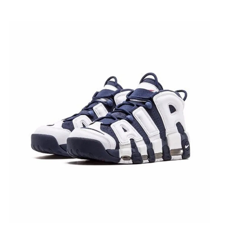 Nike Air More Uptempo Olympic New Arrival Original Men Breathable Basketball Shoes Comfortable Durable Sneakers #414962-104 Nike Air More Uptempo Olympic New Arrival Original Men Breathable Basketball Shoes Comfortable Durable Sneakers #414962-104