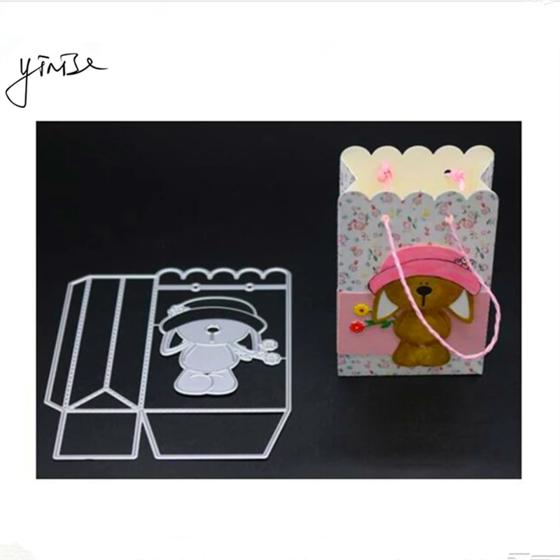 

Scrapbook GIFT BAGS Metal Cutting Dies For Scrapbooking Stencils DIY Album Cards Decoration Embossing Folder Die Cuts Cutter