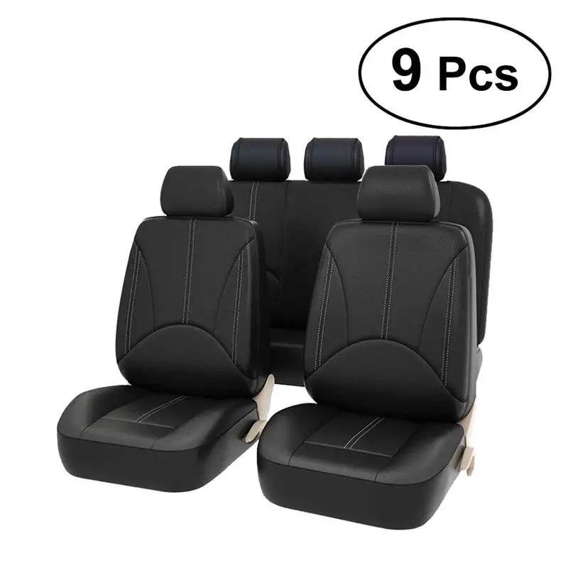 9 PCS/Set Auto Car PU Leather Seat Covers Waterproof Anti Slip Cushion Pad Front Back Protectors For SUV Honda | Автомобили и