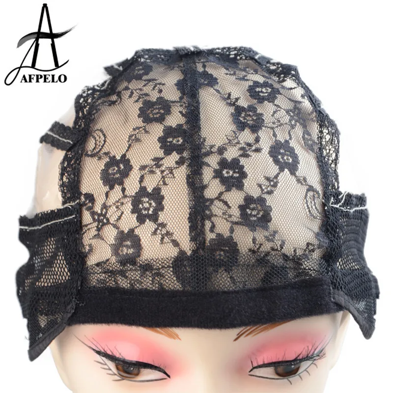 

Wholesale 1pc Wig Making Cap Machine Wig Net Mesh Hair Net Wig Caps with Adjustable Strap Sewing Hair Weft Dome Cap